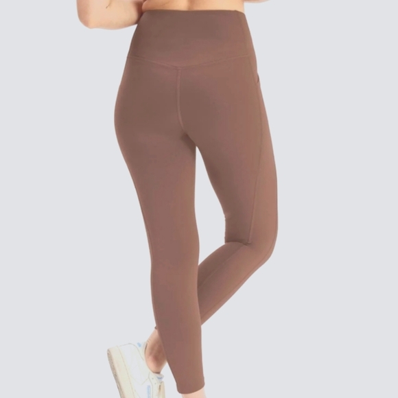 Girlfriend Collective Compressive Pocket Leggings Storm Brown Women's Small - Picture 3 of 10